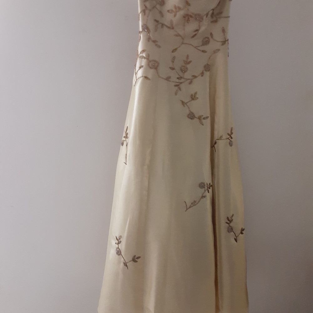 Gold dress size 14 or 3/4.